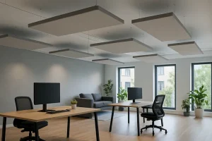 Hoe verbeter ik akoestiek met plafondeilanden?